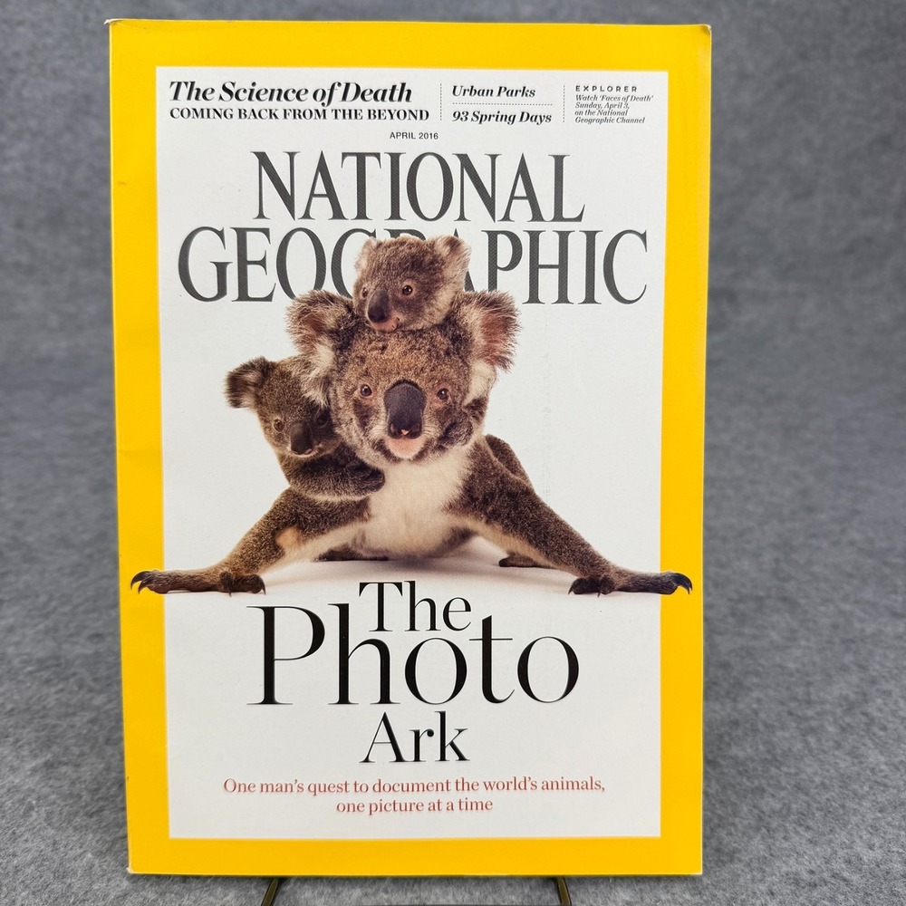 National Geographic Magazine April 2016 The Photo Ark Koala Cover Vol 229 No 6
